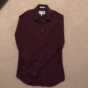 Express 1MX Fitted Dress Shirt